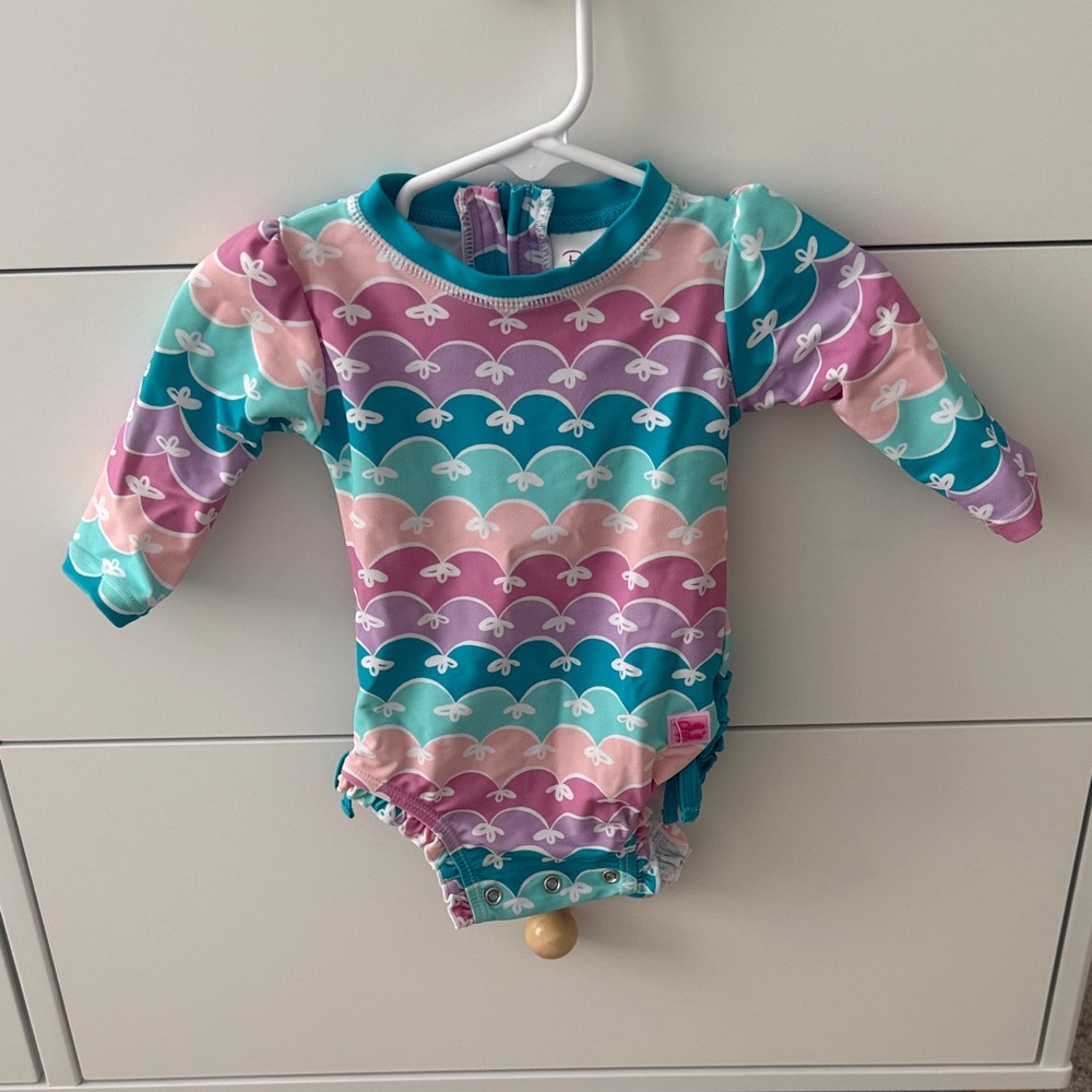 Mermaid swim suit ruffle butts